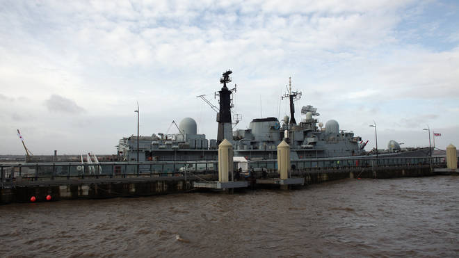 HMS Manchester On Her Final Tour Before Decommissioning in 2014