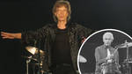 The Rolling Stones' Mick Jagger with the late Charlie Watts inset