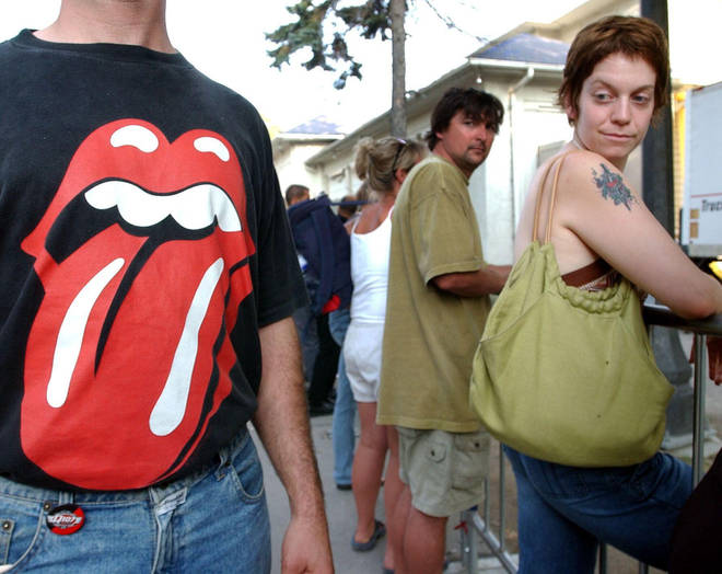 A Stones t-shirt in the wild, Toronto 2002