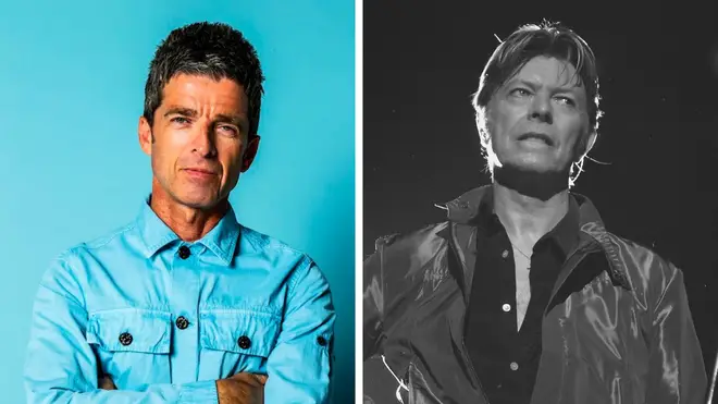 Noel Gallagher and David Bowie