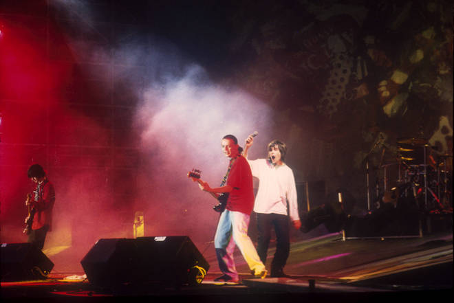 The Stone Roses performing at Spike Island, 27th May 1990