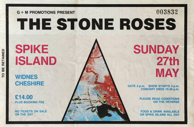 A ticket to the Stone Roses show at Spike Island, 17th May 1990