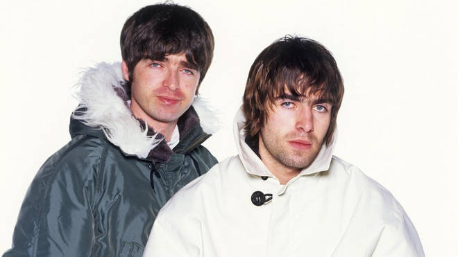 Noel and Liam Gallagher in March 1996