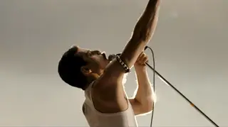 Rami Malek as Freddie Mercury in Bohemian Rhapsody trailer