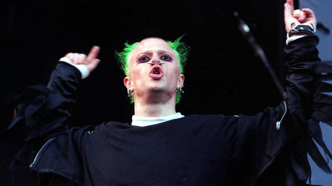 The Prodigy perform onstage at Knebworth, 10 August 1996