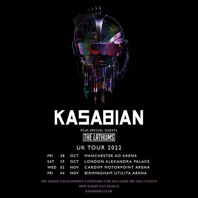 Kasabian have announced UK tour dates for 2022