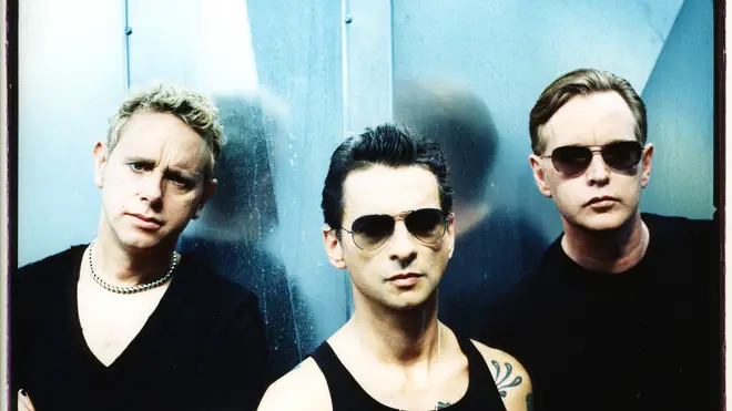 Depeche Mode in 2005: Martin Gore, Dave Gahan and Andrew Fletcher