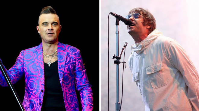 Robbie Williams and Liam Gallagher - Knebworth rivals again?