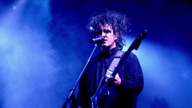 Robert Smith of The Cure on the Prayer Tour, eptember 6, 1989 at Rosemont Horizon in Chicago, Illinois