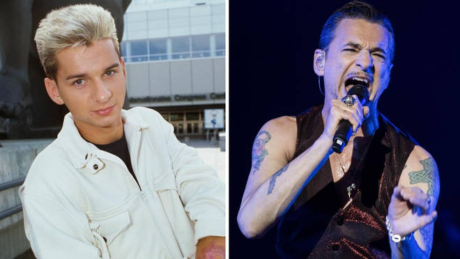 Dave Gahan in March 1983 and in June 2018