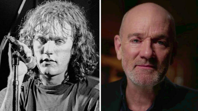 Michael Stipe in May 1984 and in October 2020