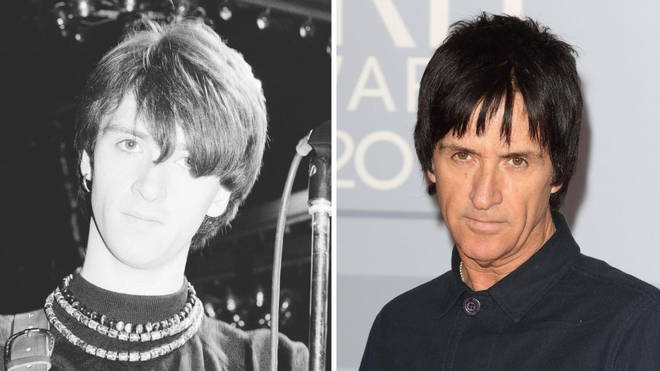 Johnny Marr in March 1984 and February 2020