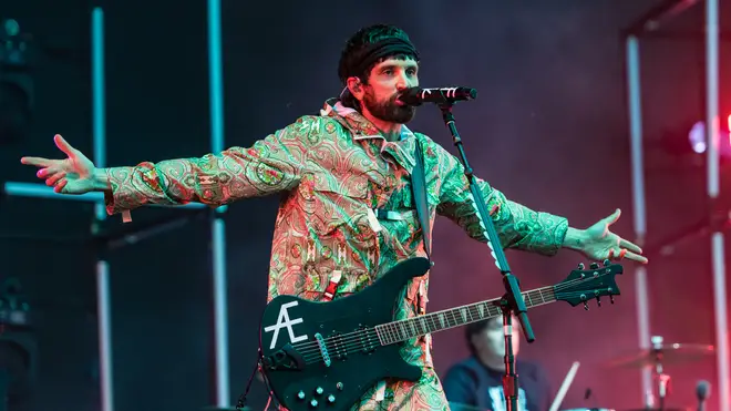 Serge Pizzorno of Kasabian onstage at the Isle Of Wight Festival 2022