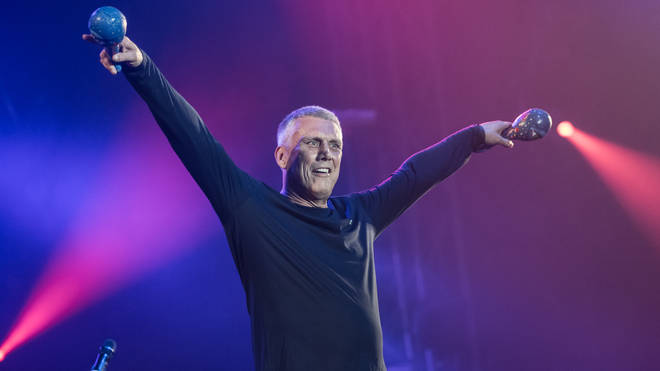 Bez meets his fans during Happy Mondays' Isle Of Wight set