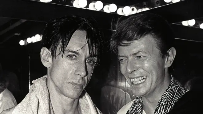 Iggy Pop and David Bowie in 1986