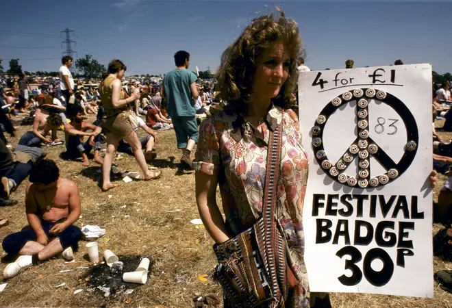 Glastonbury in the early 1980s supported the Campaign for Nuclear Disarmament