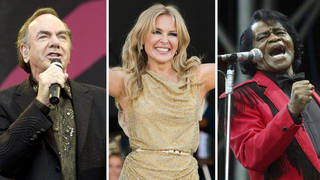 Glastonbury Sunday legends: Neil Diamond, Kylie Minogue and James Brown