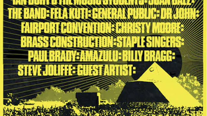 Glastonbury Festival poster 1984