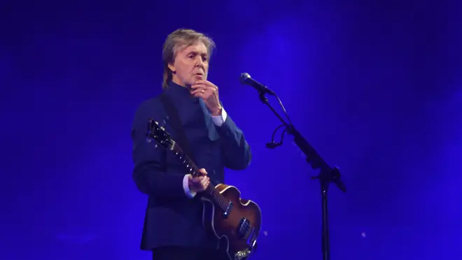 Paul McCartney performs on the Pyramid Stage at Glastonbury 2022