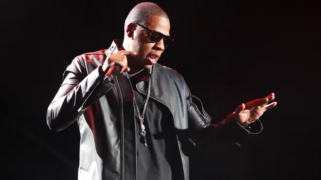 Jay-Z performing at Coachella in 2010