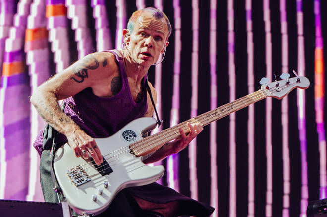 Flea of Red Hot Chili Peppers at London Stadium in 2022