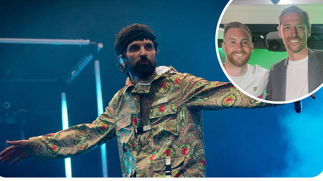 Peter Crouch talks jumping on the stage with Kasabian at Isle of Wight festival