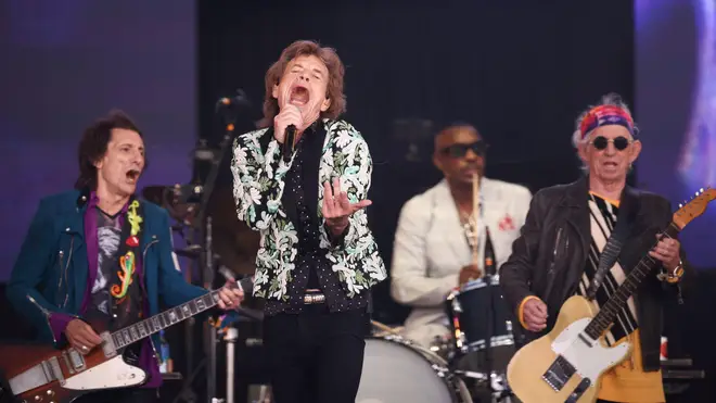 The Rolling Stones perform at American Express present BST Hyde Park at Hyde Park on June 25, 2022