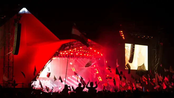 Pyramid Stage at the Glastonbury Festival 2017