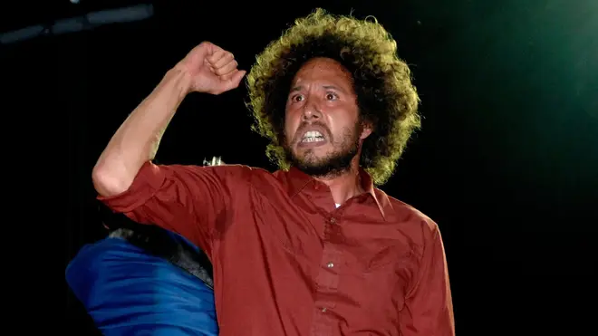Zack De La Rocha performs with Rage Against The Machine in July 2007