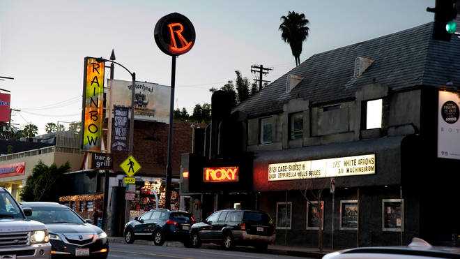 The Roxy club on Sunset in Los Angeles, California