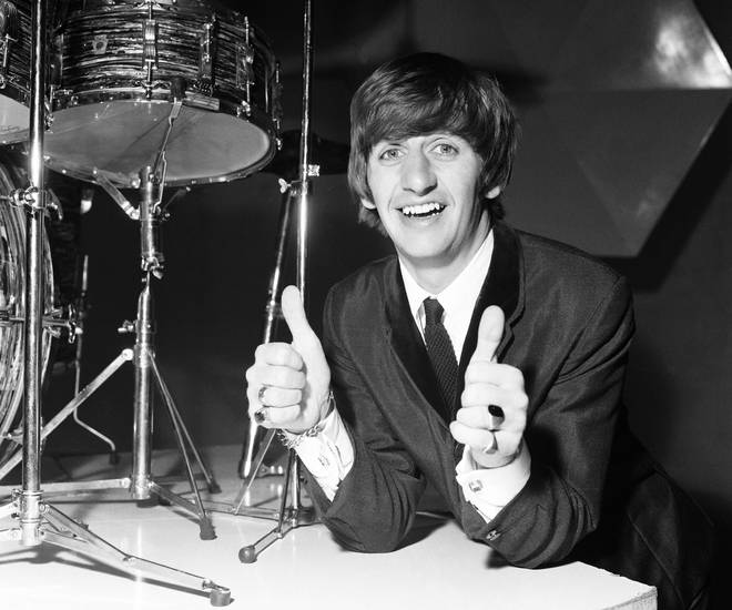 Ringo Starr celebrates his 24th Birthday at BBC Lime Grove Studios in Sheppards Bush, London, Tuesday 7th july 1964. The Beatles were at the BBC to film an insert for "Top of The Pops".