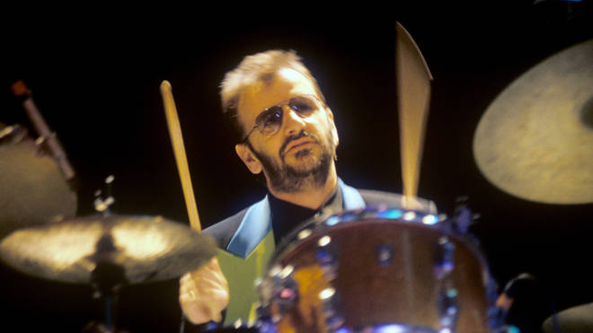 Ringo Starr performing live in July 1992