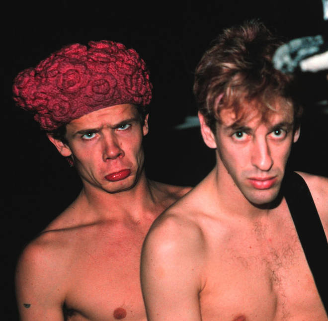 Red Hot Chili Peppers bassist Flea and late guitarist Hillel Slovak