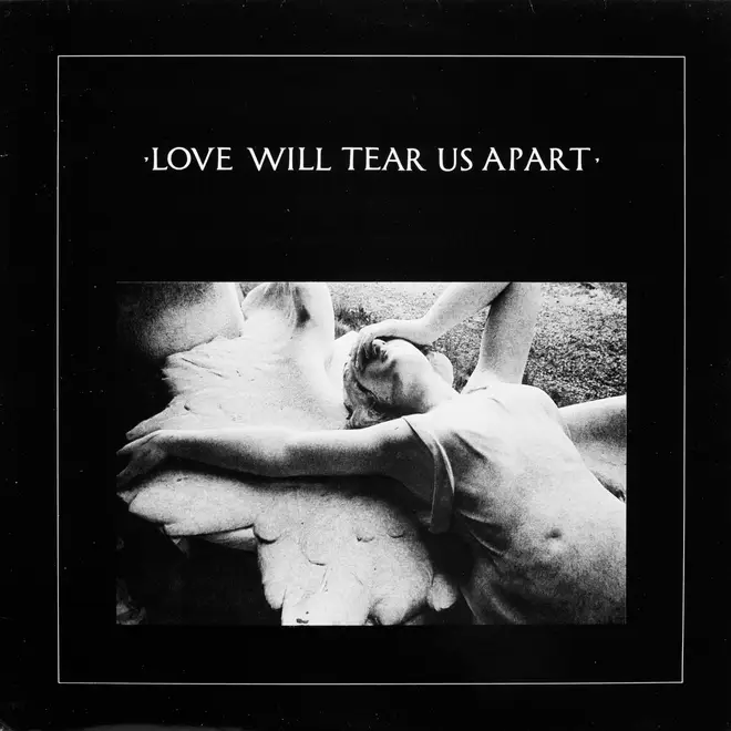 The sleeve to the 12" version of Love Will Tear Us Apart by Joy Division