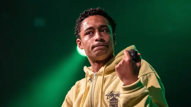 Loyle Carner performing live in July 2022