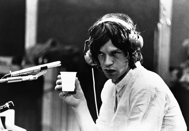 Mick Jagger on the set of One Plus One in 1968