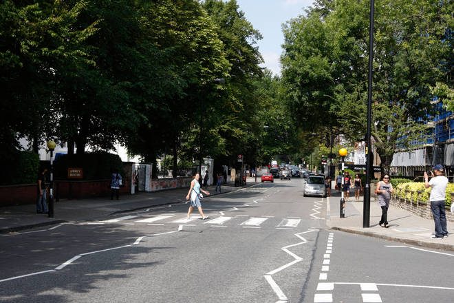 The zebra crossing at Abbey Road, London in 2009