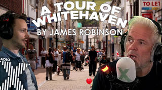 James takes Chris on a virtual tour of his hometown of Whitehaven