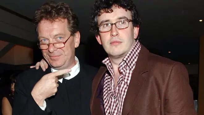 Tony Wilson and the man that played him on screen, Steve Coogan