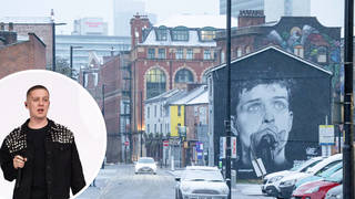 Aitch apologises for Ian Curtis mural in Manchester being painted over for his artwork