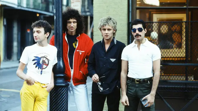 Queen in New Orleans, September 1981: John Deacon, Brian May, Roger Taylor and Freddie Mercury