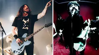 Dave Grohl and the Foo Fighters frontman in the Monkey Wrench video