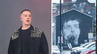 Aitch has talked about the moment he found out Ian Curtis' mural had been painted over