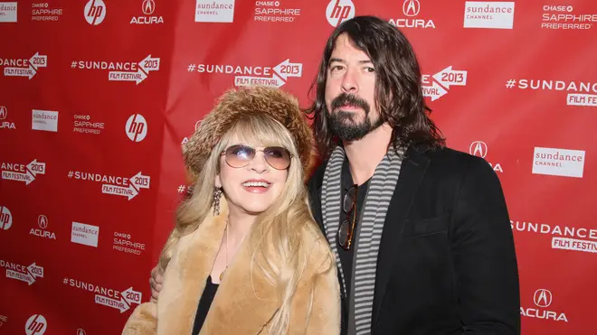 Stevie Nicks and Dave Grohl attend the Sound City premiere during the 2013 Sundance Film Festival at The Marc Theatre on January 18, 2013