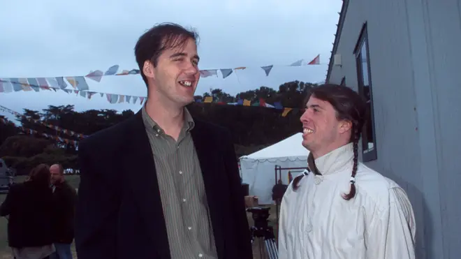 Krist Novoselic and Dave Grohl of Nirvana