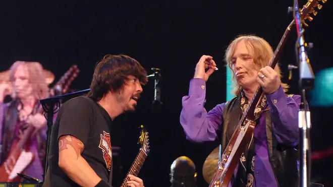 Dave Grohl of Foo Fighters performs with Tom Petty and the Heartbreakers