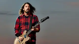 Dave Grohl plays live with Foo Fighters in 2015