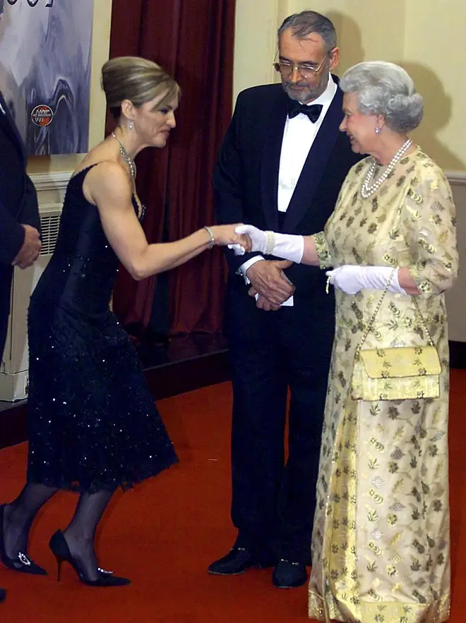 An awkward curtsey from the Queen Of Pop as she meets The Queen.