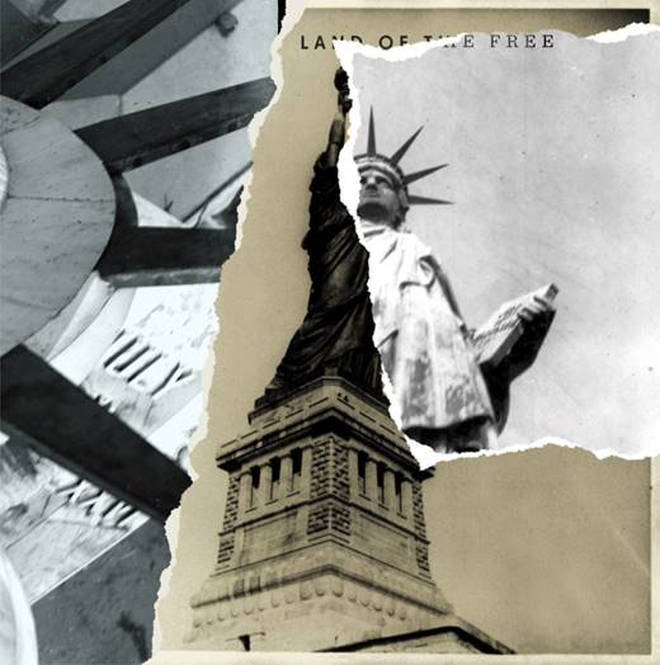 Image result for land of the free the killers album art