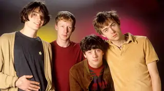 Blur in May 1991: Alex James, Dave Rowntree, Graham Coxon and Damon Albarn